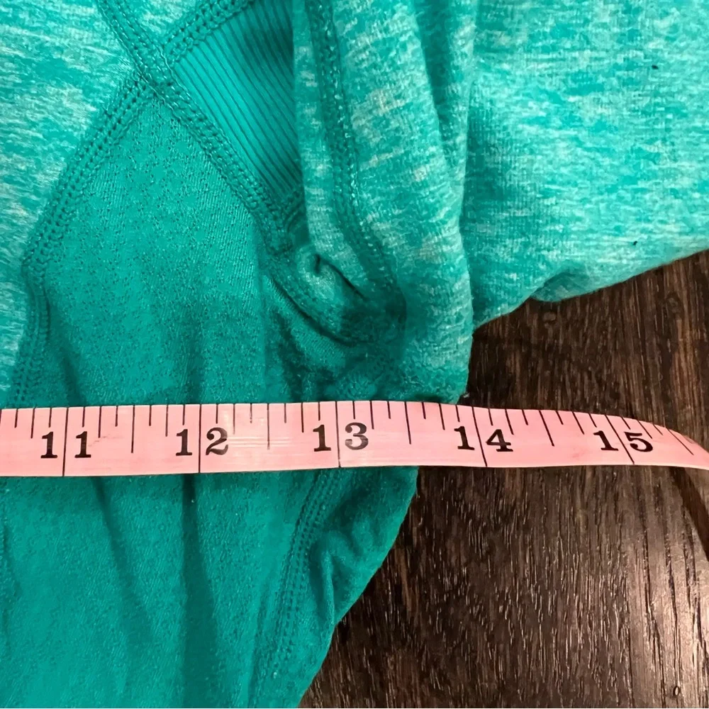 Lululemon Swifty Tech Half-Zip Teal Long Sleeve Top Size 4